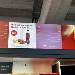 Sky Stadium - Very few food options at each concessions.