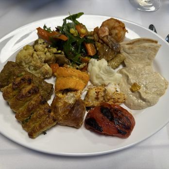 Medi Bistro - my plate from all the options - Mediterranean Near Me - White Plains, New York
