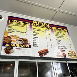 Panaderia Rivera - Menu