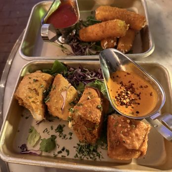 Sophie’s Pizza Bar - Bolognese egg rolls and fried mozzarella. - Pizza Near Me - Fairfield, Connecticut
