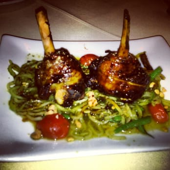 Painted Pony - Kung Pao chicken lollipops with cucumber salad (it wasn't spicy at all...maybe I should look up the definition of Kung Pao?) - New American Near Me - Saint George, Utah Painted Pony - Kung Pao chicken lollipops with cucumber salad (it wasn't spicy at all...maybe I should look up the definition of Kung Pao?) - New American Near Me - Saint George, Utah