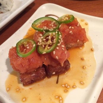 Sushi World - Crispy rice with spicy tuna. Yum. - Sushi Bars Near Me - Cypress, California