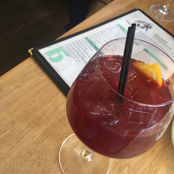 AMBAR Restaurant, Clarendon - Red wine punch. Yummy - Modern European Near Me - Arlington, Virginia