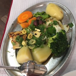 Dried cod with boiled veggies Dried cod with boiled veggies