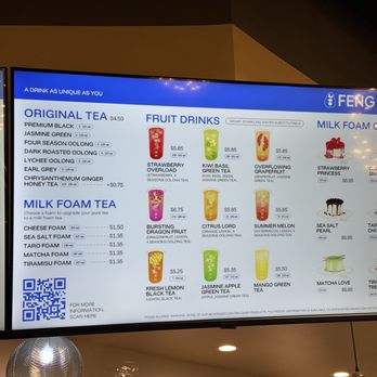 Feng Cha-Chula Vista - Menu - Bubble Tea Near Me - Chula Vista, California