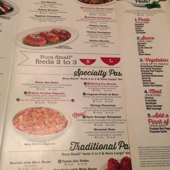Buca di Beppo Italian Restaurant - Menu page 2. - Italian Near Me - Lombard, Illinois Buca di Beppo Italian Restaurant - Menu page 2. - Italian Near Me - Lombard, Illinois