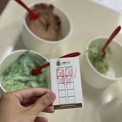 Juice Barrel - Stamp card (loyalty card) and gelato!