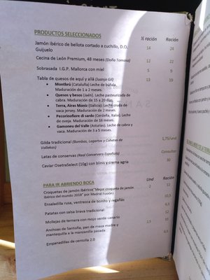 Menu photo 1 Santerra Madrid, M