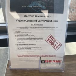 Stafford Arms & Ammo - Gun safety course offered in store