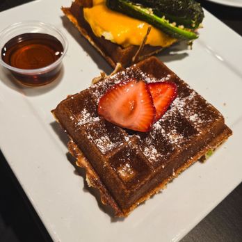 & Waffles - Jalapeño waffle - Breakfast & Brunch Near Me - Long Beach, California & Waffles - Jalapeño waffle - Breakfast & Brunch Near Me - Long Beach, California