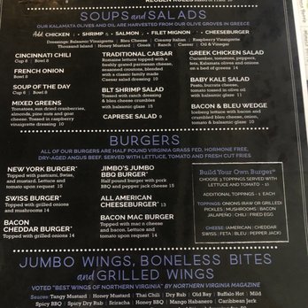 Jimbo's Grill and BBQ - Menu 2022 - American Near Me - Gainesville, Virginia Jimbo's Grill and BBQ - Menu 2022 - American Near Me - Gainesville, Virginia
