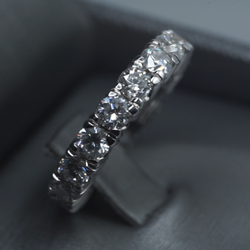 ArtGold - Captivating Brilliance: Art Gold Jewelry's 2.7ct Diamond Ring in 18k White Gold - A Symbol of Sophisticated Elegance