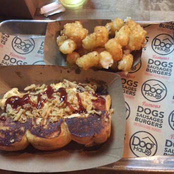Dog Haus - Pasadena - The Cowboy with a side of tater tots! - New American Near Me - Pasadena, California Dog Haus - Pasadena - The Cowboy with a side of tater tots! - New American Near Me - Pasadena, California