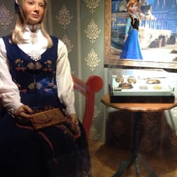 Displays with information about the inspiration for Disney's movie Frozen