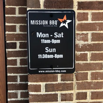 Mission BBQ - a sign on a brick wall - Barbeque Near Me - Newport News, Virginia Mission BBQ - a sign on a brick wall - Barbeque Near Me - Newport News, Virginia
