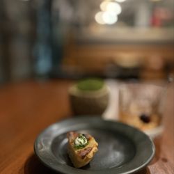 Nadair - Amuse bouche, walnut tart
