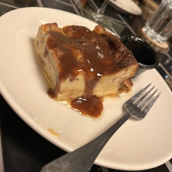 The Depot Cafe - Bread pudding with cinnamon rum sauce. - Seafood Near Me - Fredericktown, Missouri