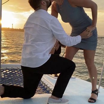 Copacetic Sailing - Had the boat perfectly positioned for the sunset - Boat Tours Near Me - Fort Myers Beach, Florida