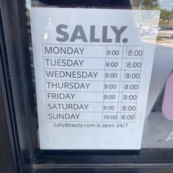 Sally Beauty - Hours of operation