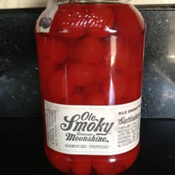 Country Liquor and Deli - Found it- Moonshine with cherries!