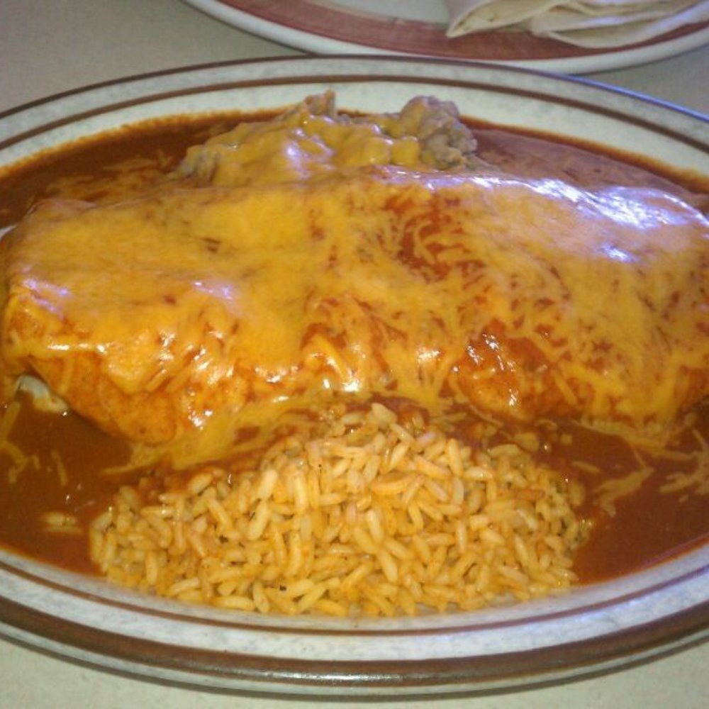 Mick's Chile Fix - Carne adovada burrito plate. - Mexican Near Me - Albuquerque, New Mexico