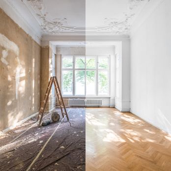 Secured Inspections - Empty room before and after refurbishment or restoration - Home Inspectors Near Me - Texas City, Texas Secured Inspections - Empty room before and after refurbishment or restoration - Home Inspectors Near Me - Texas City, Texas