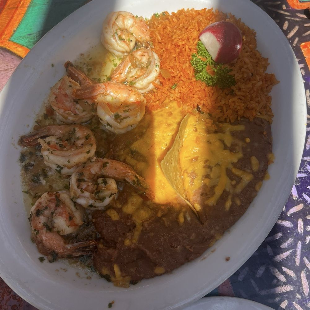Garlic shrimp entree Garlic shrimp entree