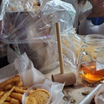 Crazy Crab - Clams, French fries, toss bucket - Cajun/Creole Near Me - Fairfax, Virginia