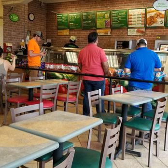 Subway - a line of people waiting to order food - Sandwiches Near Me - Ruskin, Florida