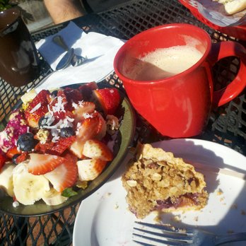 Cafe Dolce - from top to bottom, Regular black coffee, Pitaya bowl, Americano, Mixed Berry and Apricot Tart. So good! - Coffee & Tea Near Me - Solvang, California Cafe Dolce - from top to bottom, Regular black coffee, Pitaya bowl, Americano, Mixed Berry and Apricot Tart. So good! - Coffee & Tea Near Me - Solvang, California