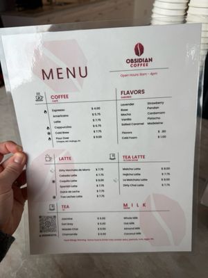 Menu photo 2 Obsidian Coffee Fort Lauderdale, FL Menu photo 2 Obsidian Coffee Fort Lauderdale, FL