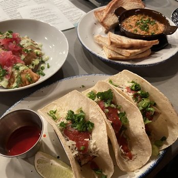 The Atlantic - Lobster and chorizo empanadas, crab dip and swordfish tacos - Seafood Near Me - Virginia Beach, Virginia