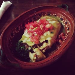El Torito Restaurant - Tamal. It's small but full of flavour. And super duper cheap! It's the best thing on the menu.