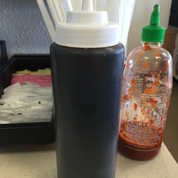 Samurai Sam's - Extra teriyaki sauce anyone? Nice touch leaving it out for people to add. - Japanese Near Me - Glendale, Arizona