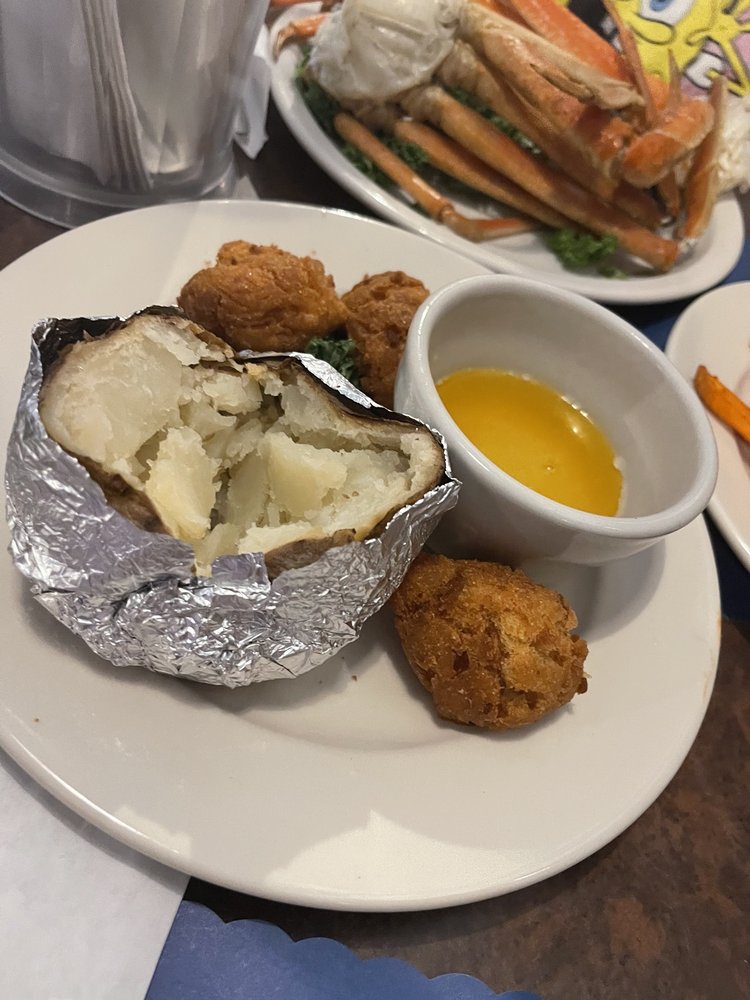 Order Baked Potato food online from Corky Bells Seafood & Steaks store, Fleming Island on bringmethat.com