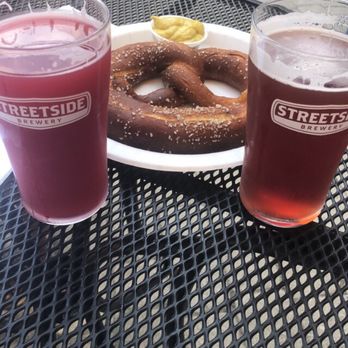 Streetside Brewery - Raspberry Beret and Cereal Milk on tap! The huge pretzel with spicy mustard hit the spot too. - Breweries Near Me - Cincinnati, Ohio Streetside Brewery - Raspberry Beret and Cereal Milk on tap! The huge pretzel with spicy mustard hit the spot too. - Breweries Near Me - Cincinnati, Ohio