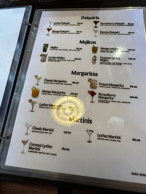 Menu photo 2 Subo Boracay Boracay Island, AKL