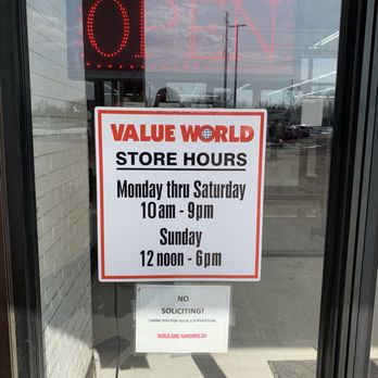 Value World - Hours of Operation - Department Stores Near Me - Southfield, Michigan