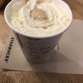 Starbucks - Latte Macchiato (Tall) with Almond Milk and Whipped Cream. - Coffee & Tea Near Me - Manchester, XGM