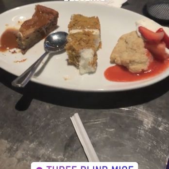 Three Blind Mice - Assortment of desserts from brunch  Strawberry shortcake  Carrot cake Forgot the first ones name - American Near Me - Lilburn, Georgia