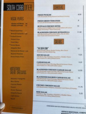Menu photo 6 South Cobb Diner Austell, GA