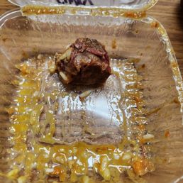 Beef Curry Moco. I left the single cube of meat for last. Pretty sad, feeling ripped off.