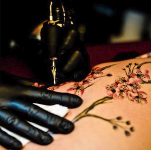 Next Level Tattoo and Fringe Art Collective Logo