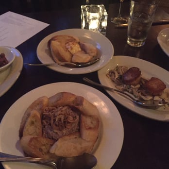 112 Eatery - Appetizers: scallop with oyster mushrooms, 112 beef tartare, and ricotta with truffle honey. Ricotta and scallops my favorites! - New American Near Me - Minneapolis, Minnesota