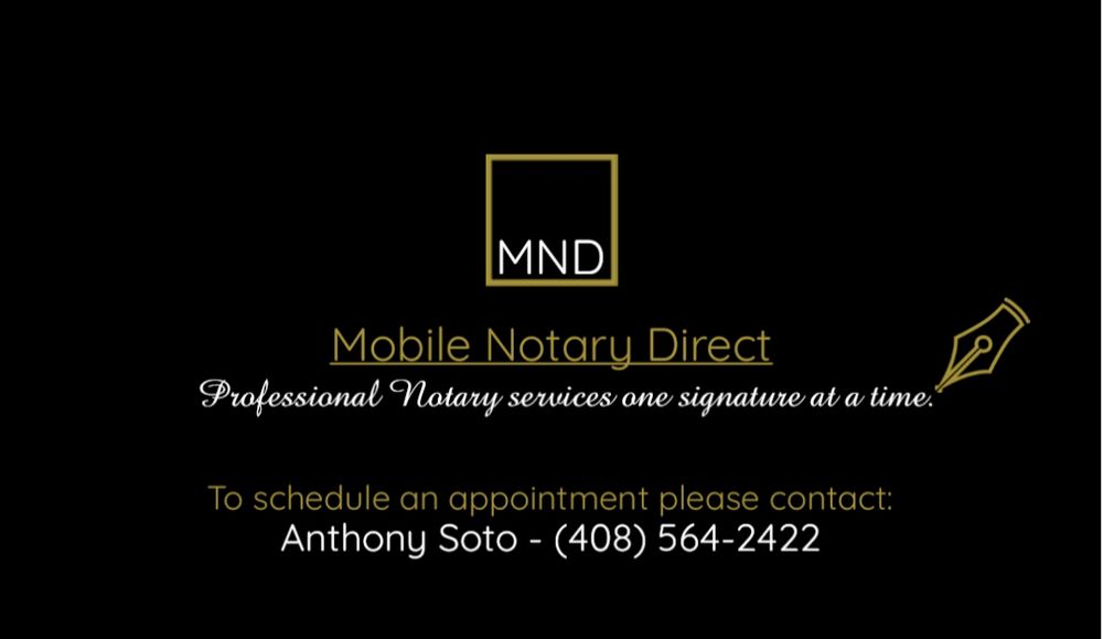MOBILE NOTARY DIRECT Mountain View, California Notaries Phone Number Yelp