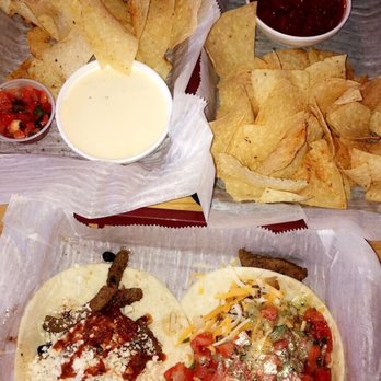 The Taco Shed - Chips and Queso Chips and Salsa Carl Vinson(Left) Demon(Right) - Tex-Mex Near Me - Warner Robins, Georgia
