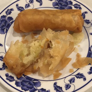 New Mongolian BBQ - Egg rolls only had cabbage filling. I had to dissect a roll to believe it - Mongolian Near Me - Mountain View, California