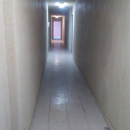 The "beautiful" view of my hallway.