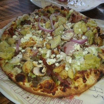 MOD Pizza - I ordered a little too many toppings on this one. I learned a "less is more" lesson. - Pizza Near Me - Cypress, Texas MOD Pizza - I ordered a little too many toppings on this one. I learned a "less is more" lesson. - Pizza Near Me - Cypress, Texas