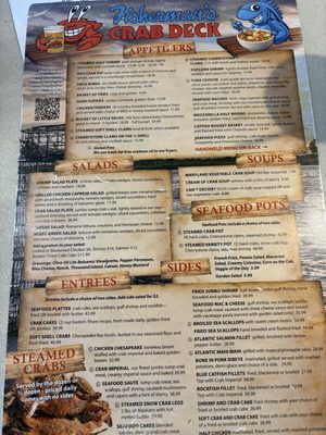 Menu photo 1 Fisherman's Crab Deck Grasonville, MD